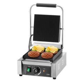 VEVOR Commercial Panini Press Grill Electric Sandwich Maker Griddle Plate 9"x9" VEVOR Commercial Panini Press Grill Electric Sandwich Maker Griddle Plate 9"x9"