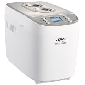 VEVOR Bread Maker, 15-in-1 3LB Dough Machine, Nonstick Ceramic Pan Automatic Breadmaker with Gluten Free Setting, Whole Wheat Bread Making, Digit VEVOR Bread Maker, 15-in-1 3LB Dough Machine, Nonstick Ceramic Pan Automatic Breadmaker with Gluten Free Setting, Whole Wheat Bread Making, Digit